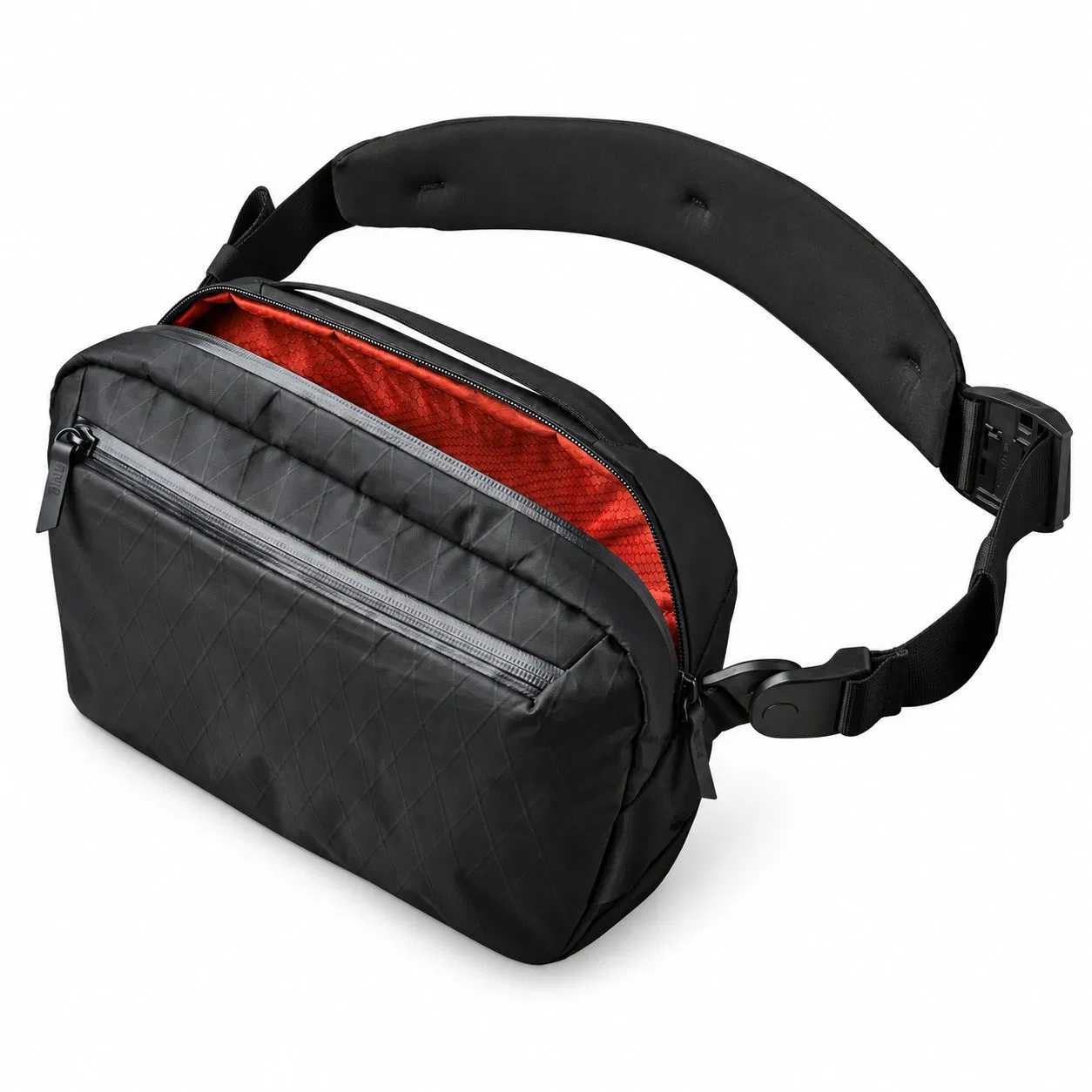 Custom Polyester Waist Bag with Adjustable Strap and Front Zipper Pocket
