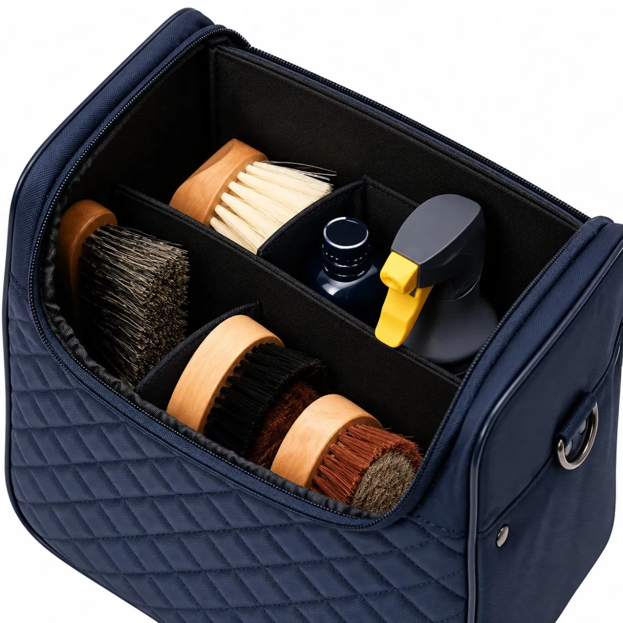 Custom Polyester Horse Grooming Tool Bag with Dividers and Shoulder Strap