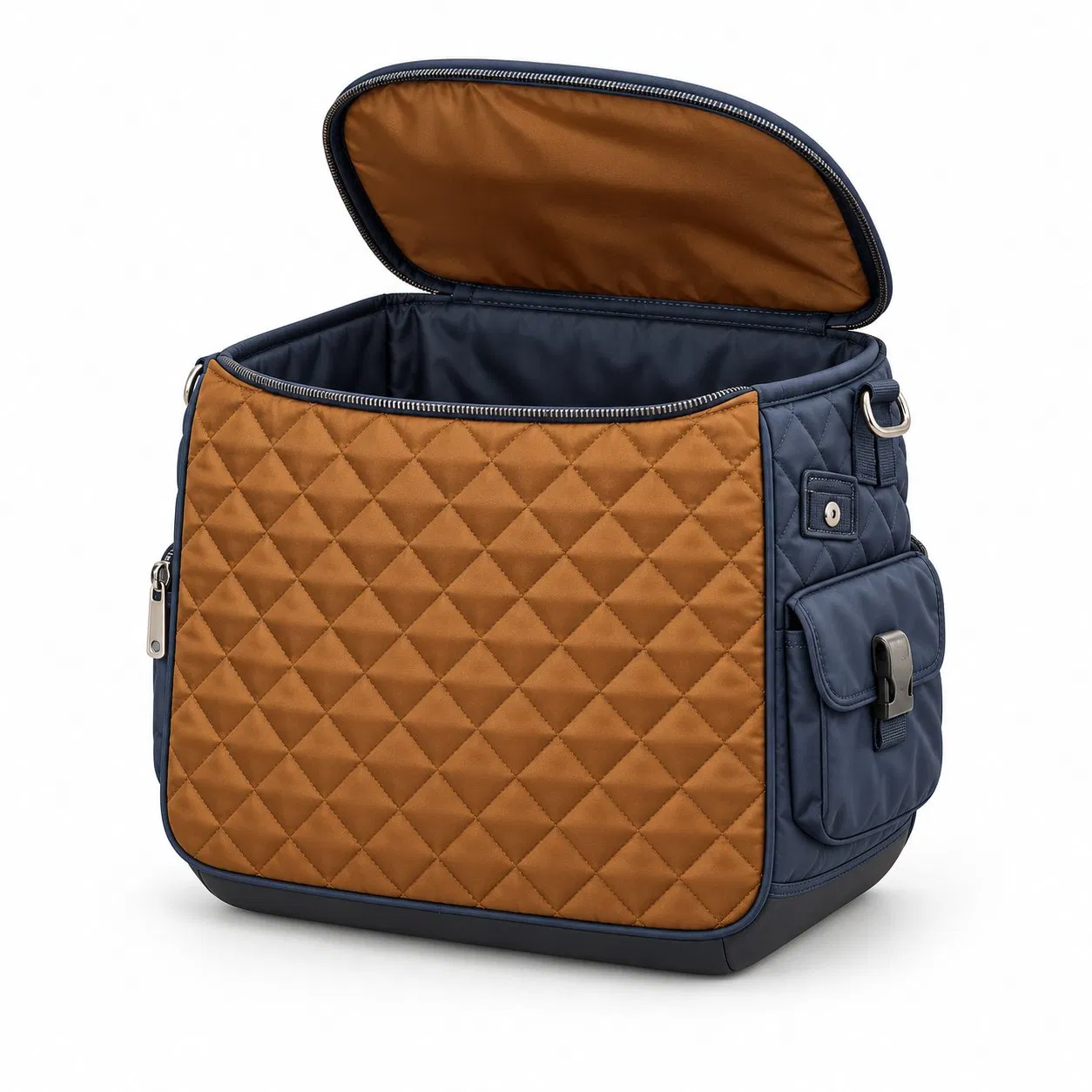 Custom Polyester Horse Grooming Tool Bag with Dividers and Shoulder Strap
