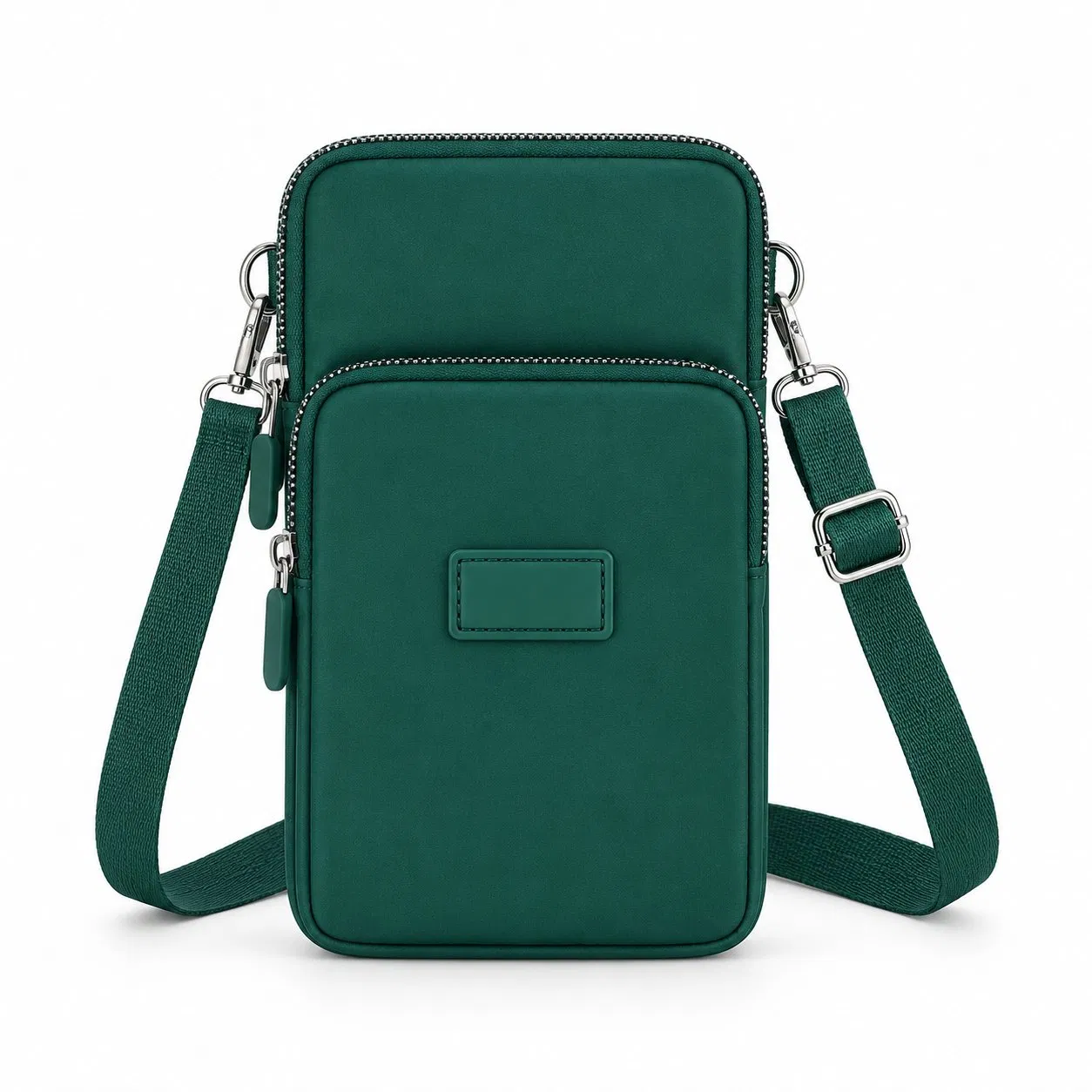 Custom Polyester Cell Phone Crossbody Bag with Adjustable Shoulder Strap