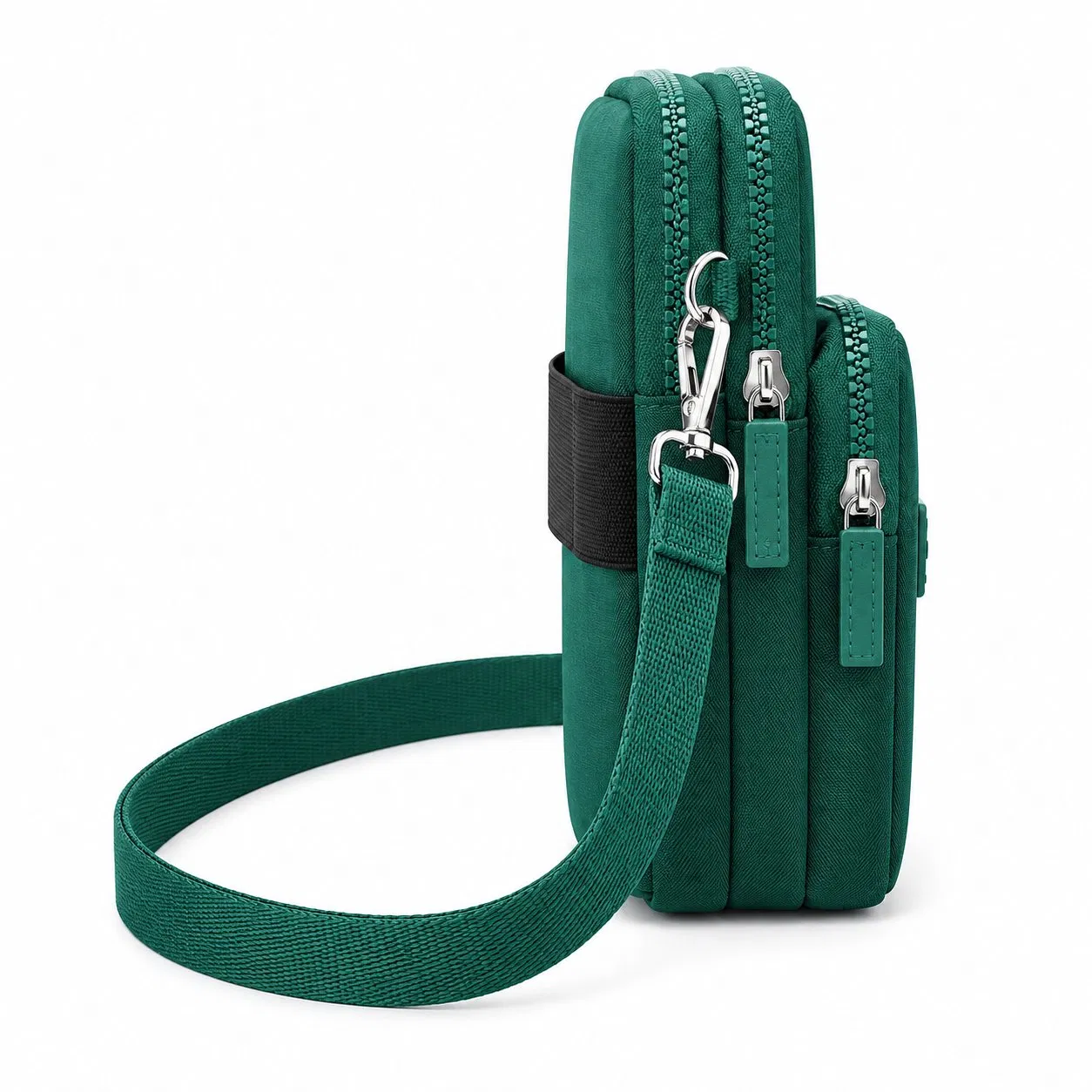 Custom Polyester Cell Phone Crossbody Bag with Adjustable Shoulder Strap