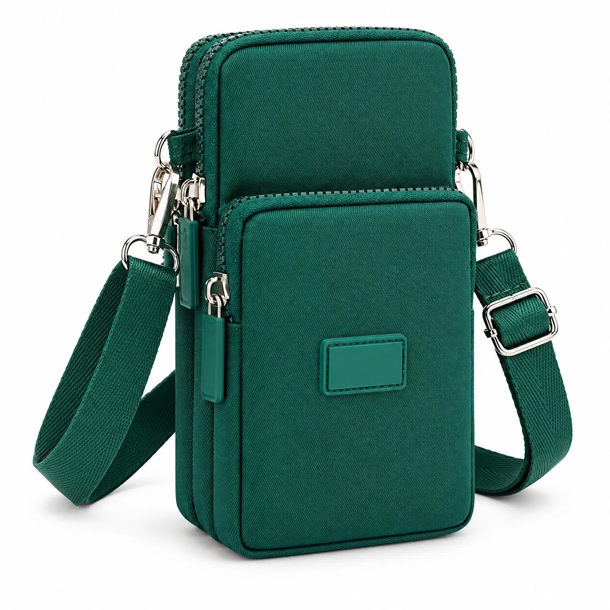 Custom Polyester Cell Phone Crossbody Bag with Adjustable Shoulder Strap