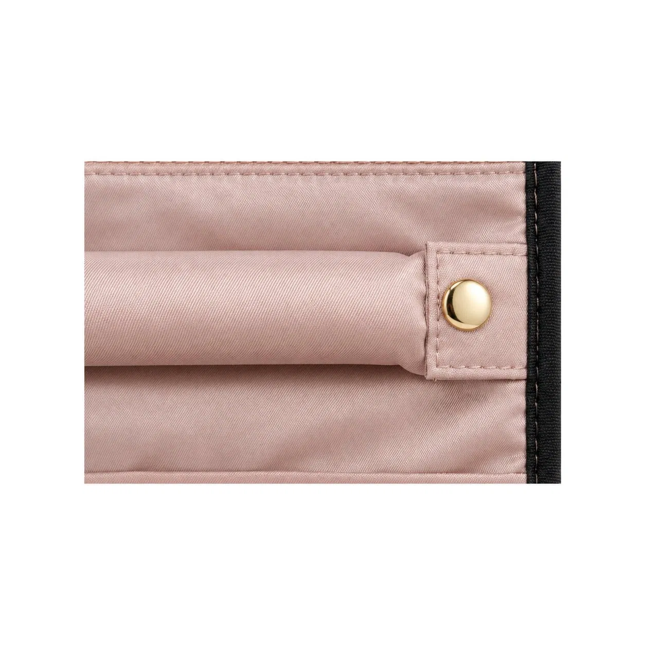 Custom Foldable Travel Jewelry Organizer Bag with Ring Roll and Zipper Pockets