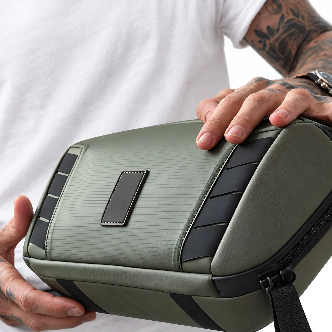 Custom Polyester Camera Sling Bag with Padded Compartments and Crossbody Shoulder Strap