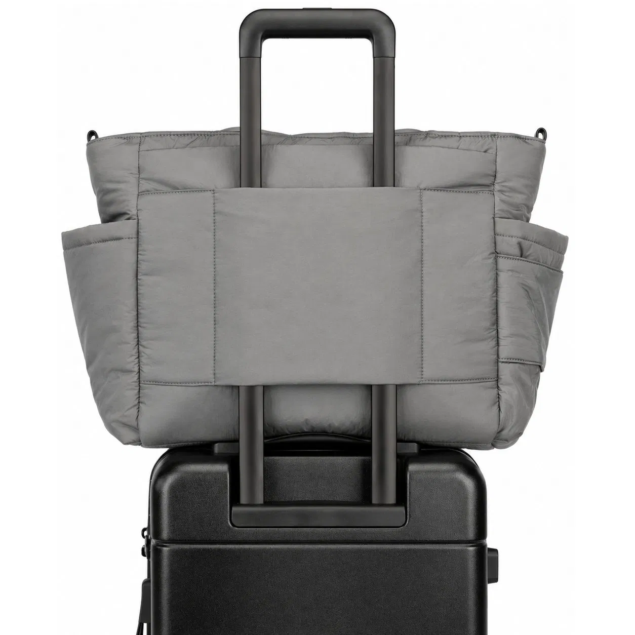 Custom Baby Diaper Travel Tote Bag with Shoulder Strap and Luggage Sleeve