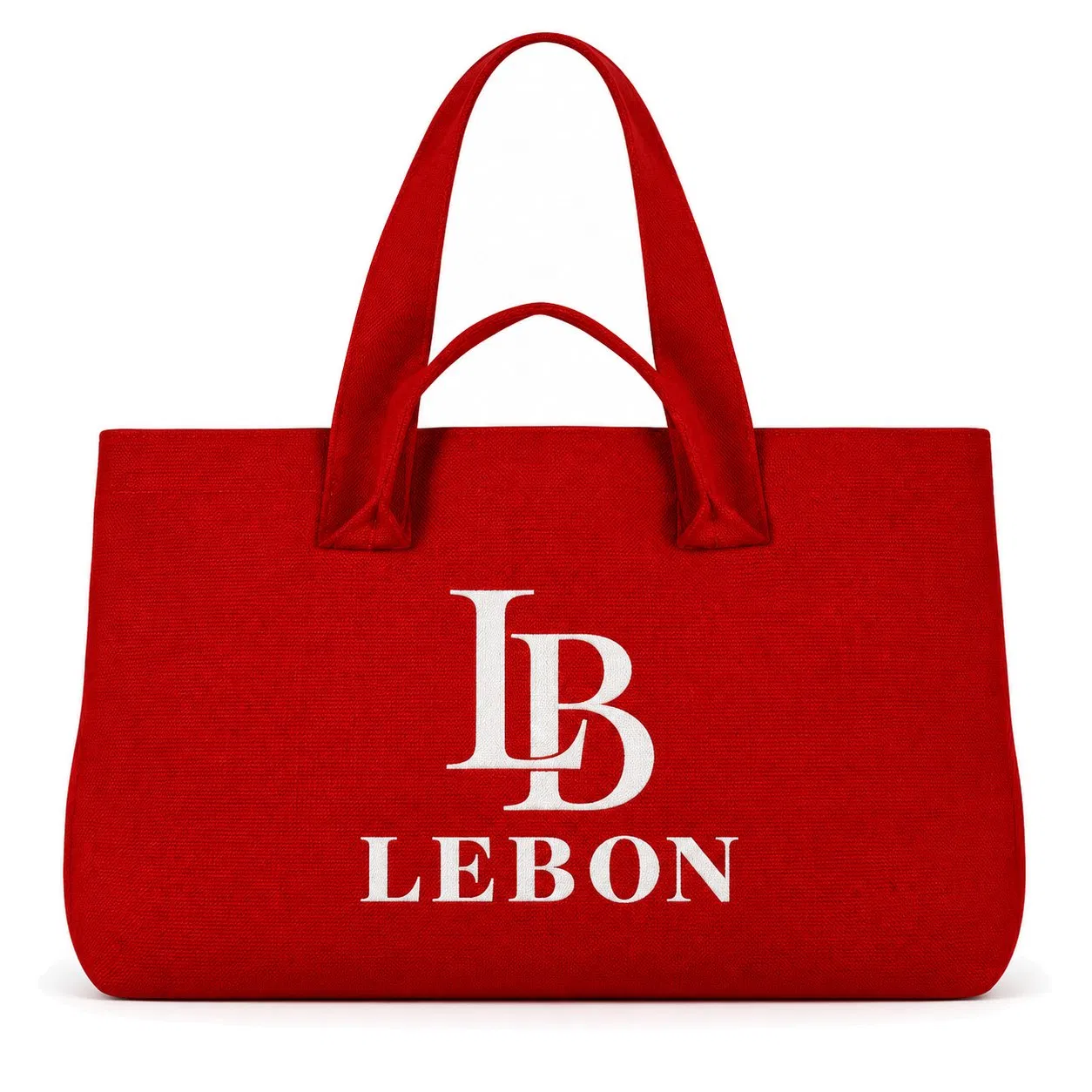 Custom Logo Knitted Fabric Tote Shoulder Bag with Long Handles for Shopping and Beach