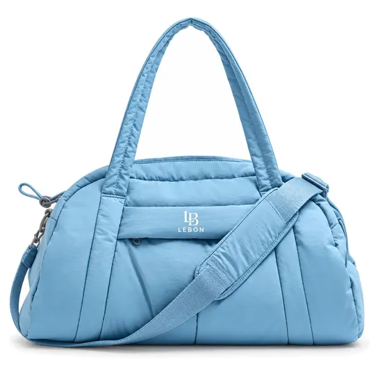 OEM Custom Logo Nylon Weekender Duffle Gym Travel Bag with Wet Pocket and Adjustable Shoulder Strap