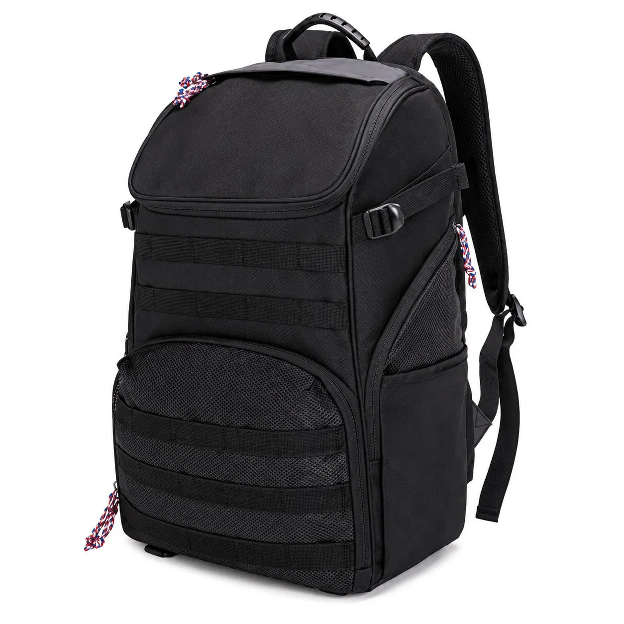 OEM Custom Logo Oxford Basketball Sport Backpack Bag with Ball Compartment and Adjustable Shoulder Straps