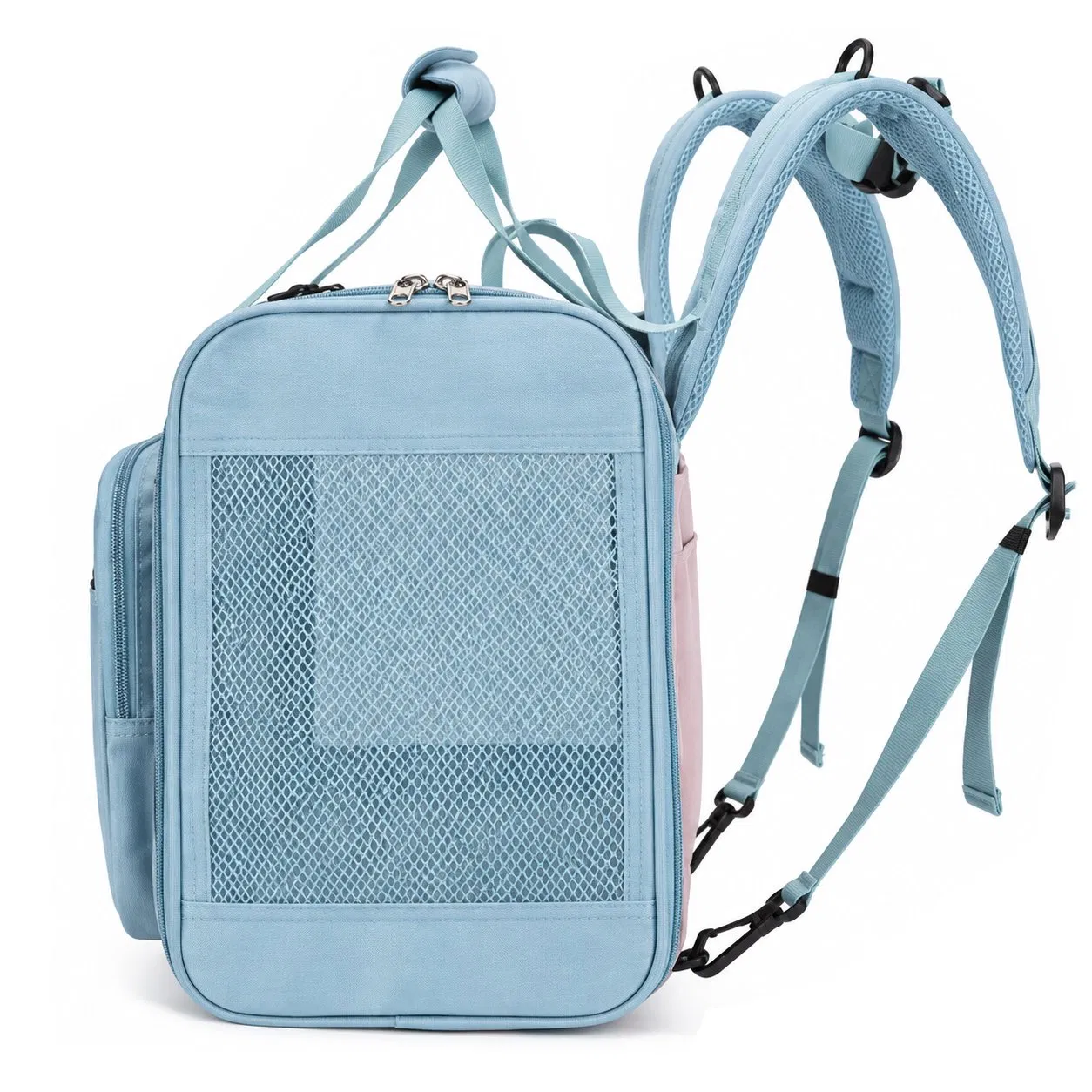 OEM Custom Logo Breathable Polyester Pet Carrier Backpack Bag for Small Dogs and Cats Outdoor Travel