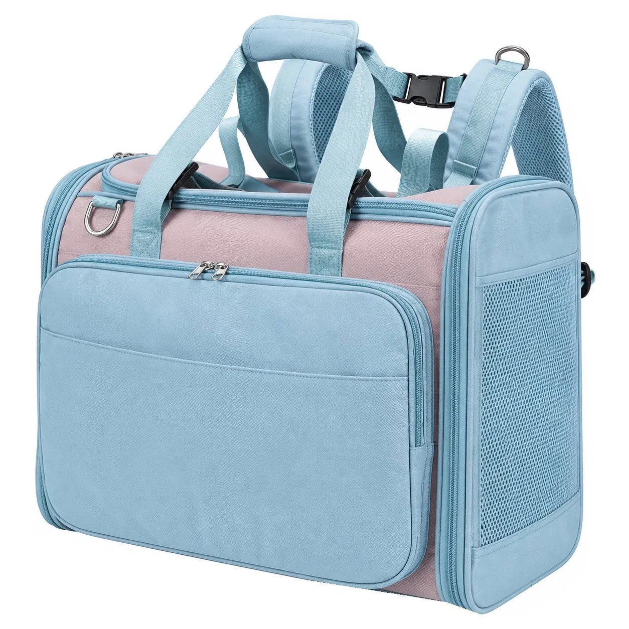 OEM Custom Logo Breathable Polyester Pet Carrier Backpack Bag for Small Dogs and Cats Outdoor Travel