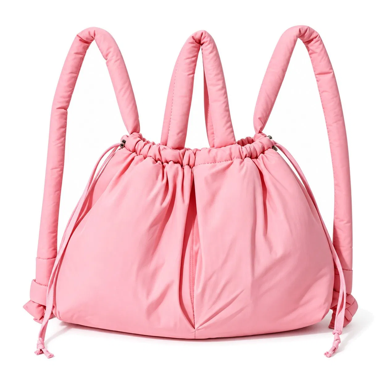 Custom Puffy Drawstring Convertible Backpack Tote Bag for Women Daily Travel