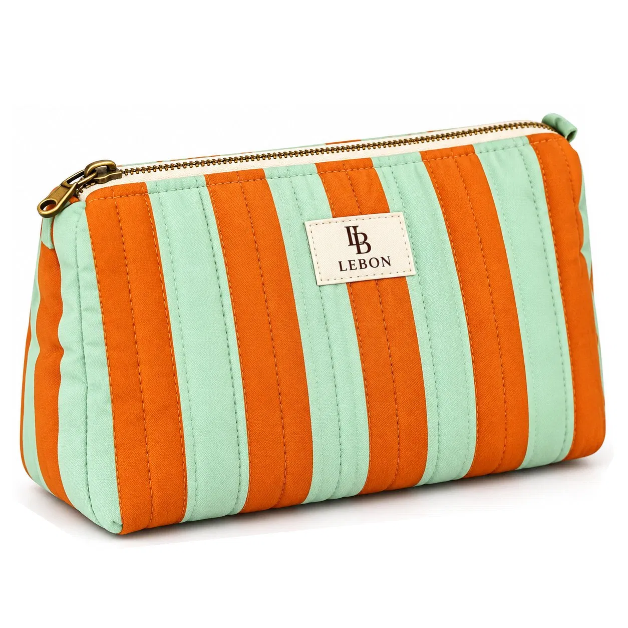Custom Cotton Cosmetic Toiletry Bag Zipper Travel Makeup Organizer Pouch