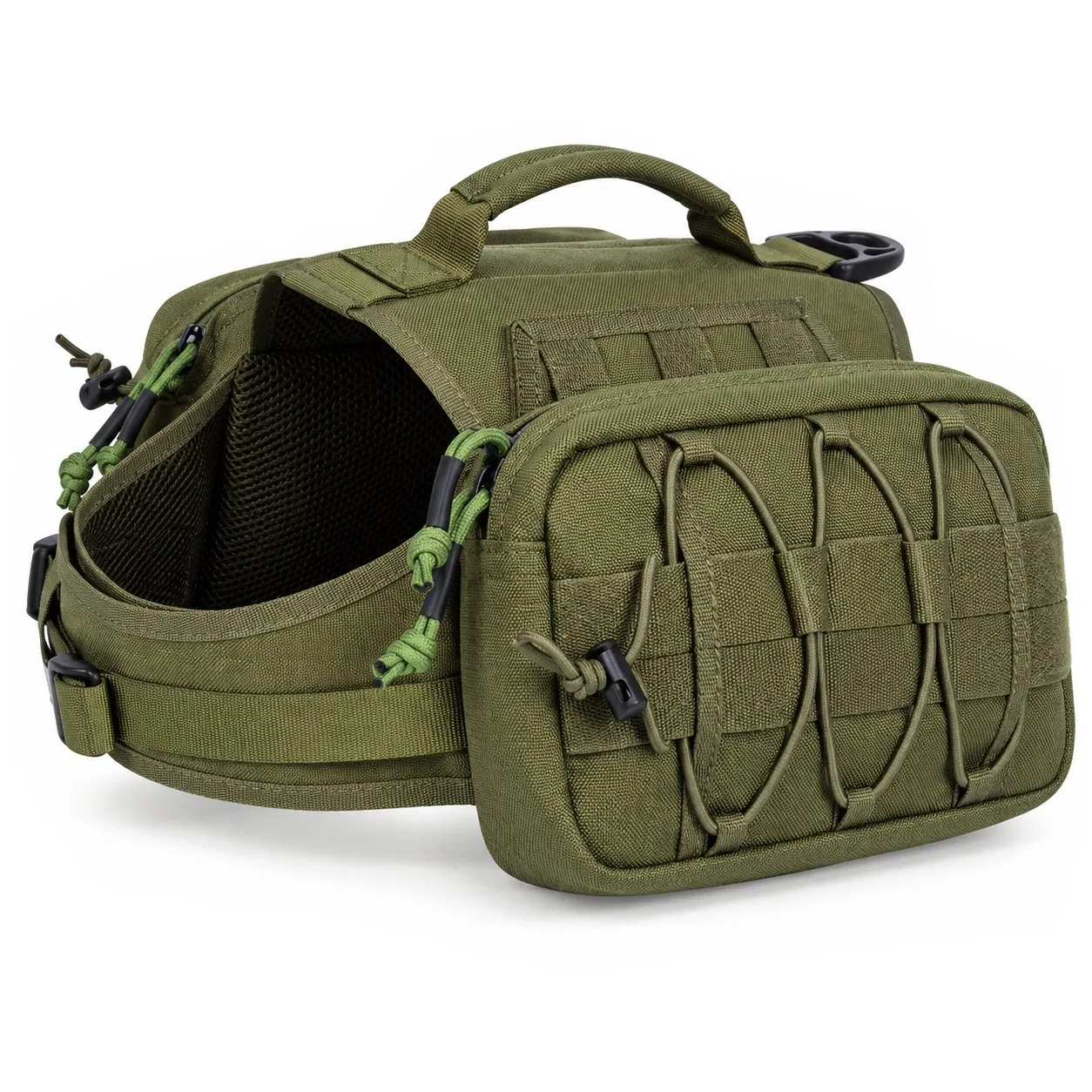Custom Tactical Dog Harness with Molle Pouch Adjustable Oxford Pet Training Vest