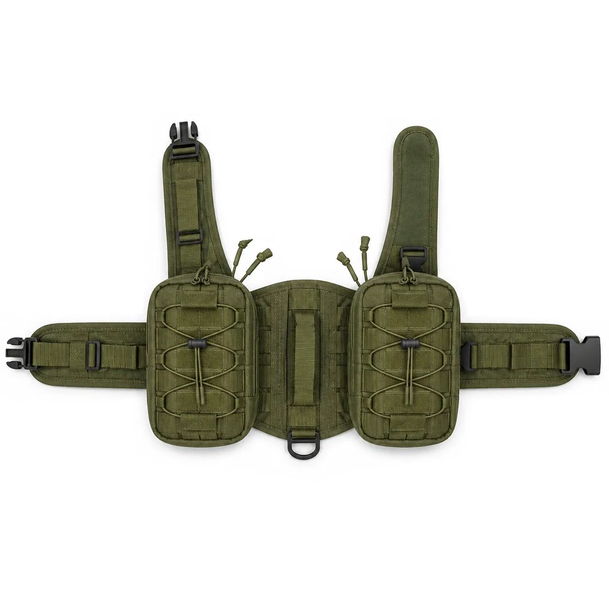 Custom Tactical Dog Harness with Molle Pouch Adjustable Oxford Pet Training Vest