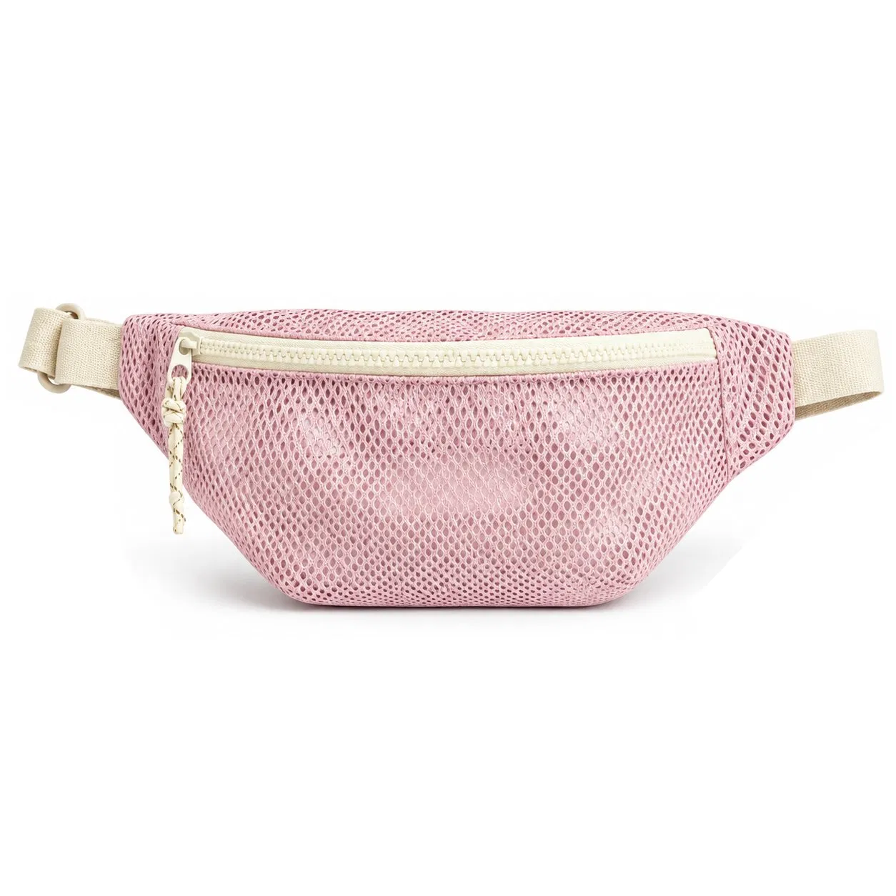 Custom Logo Mesh Fanny Pack Adjustable Waist Belt Bag for Travel