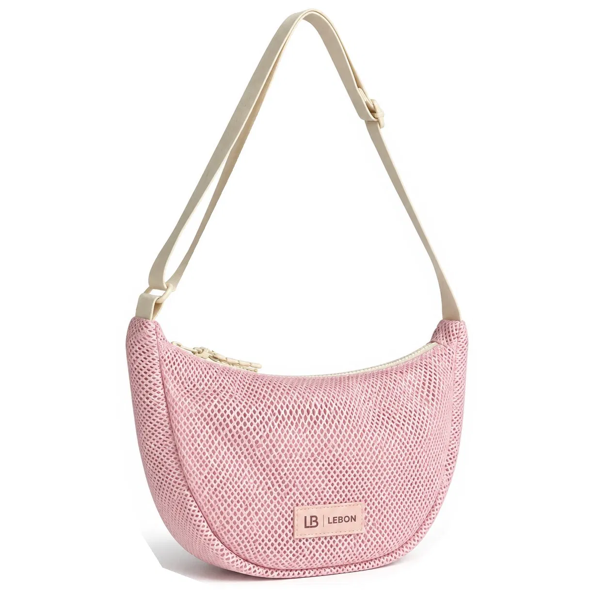 Custom Logo Breathable Mesh Crescent Sling Shoulder Crossbody Bag