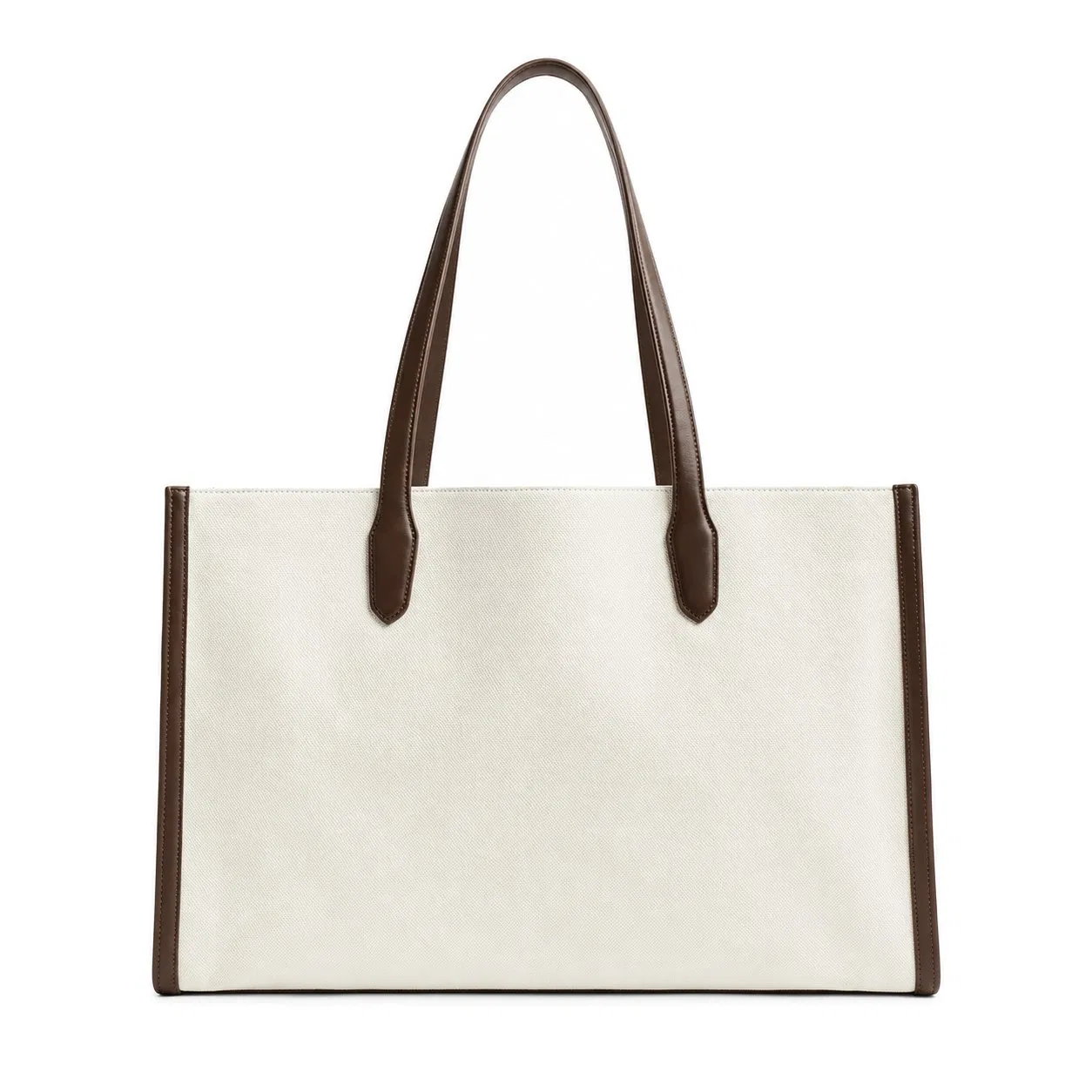 Custom Logo Canvas Knit Tote Bag with Zipper Pocket Shopping Handbag