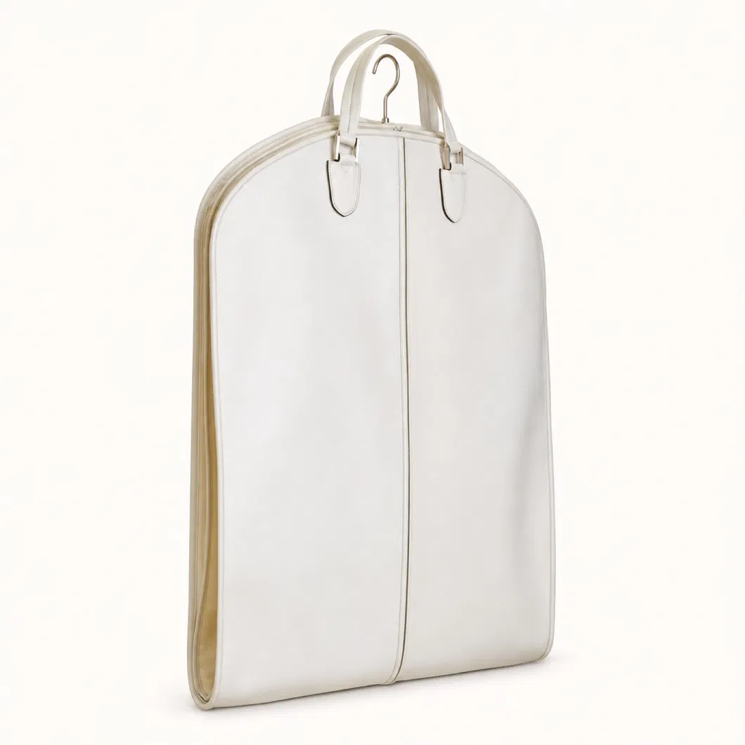 Custom PU Garment Suit Travel Bag with Handles and Hanging Hook