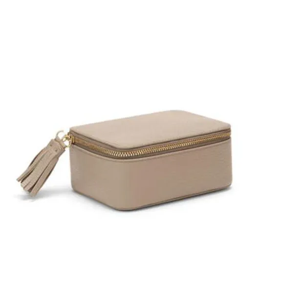 Custom PU Travel Jewelry Organizer Case with Drawstring Pouch