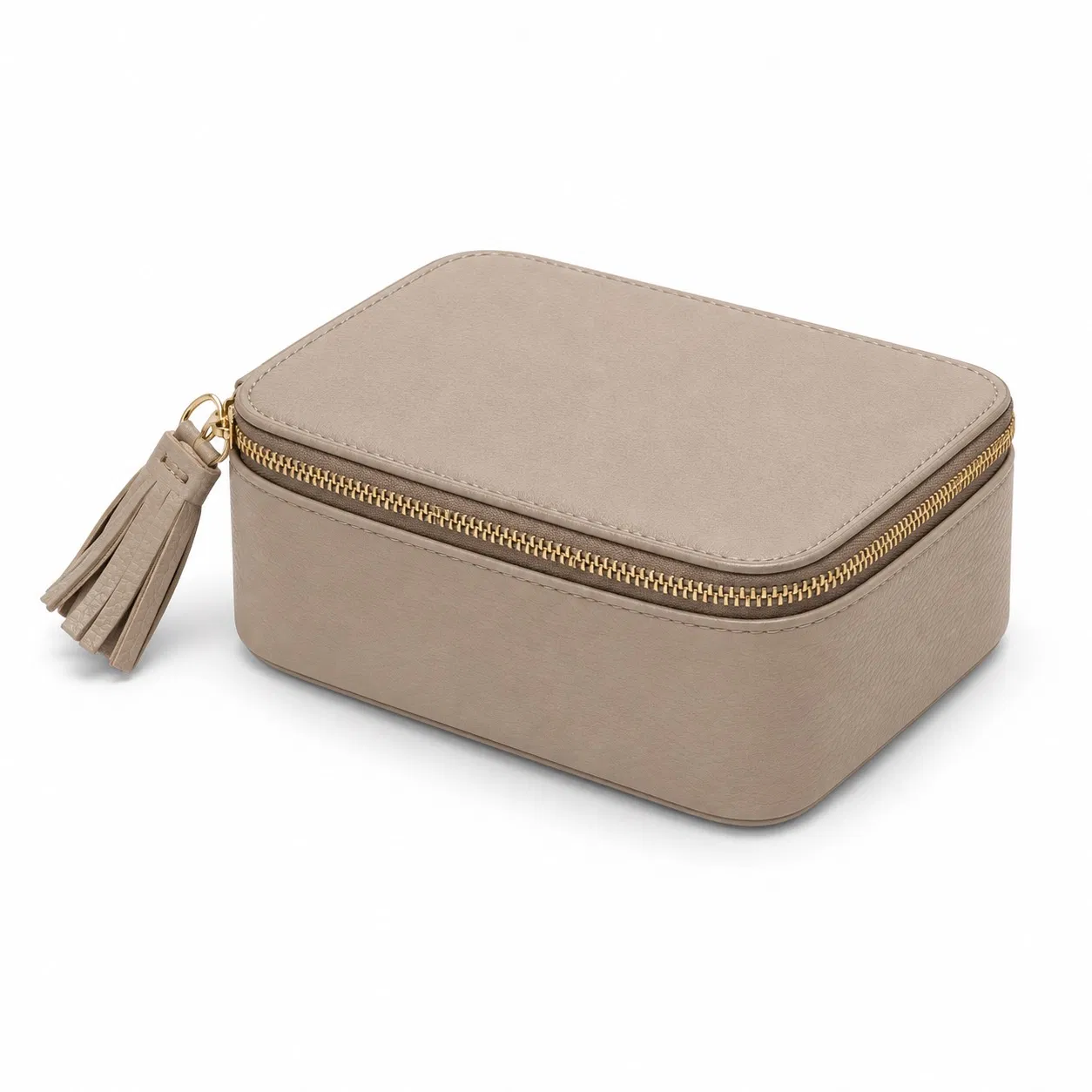 Custom PU Travel Jewelry Organizer Case with Drawstring Pouch