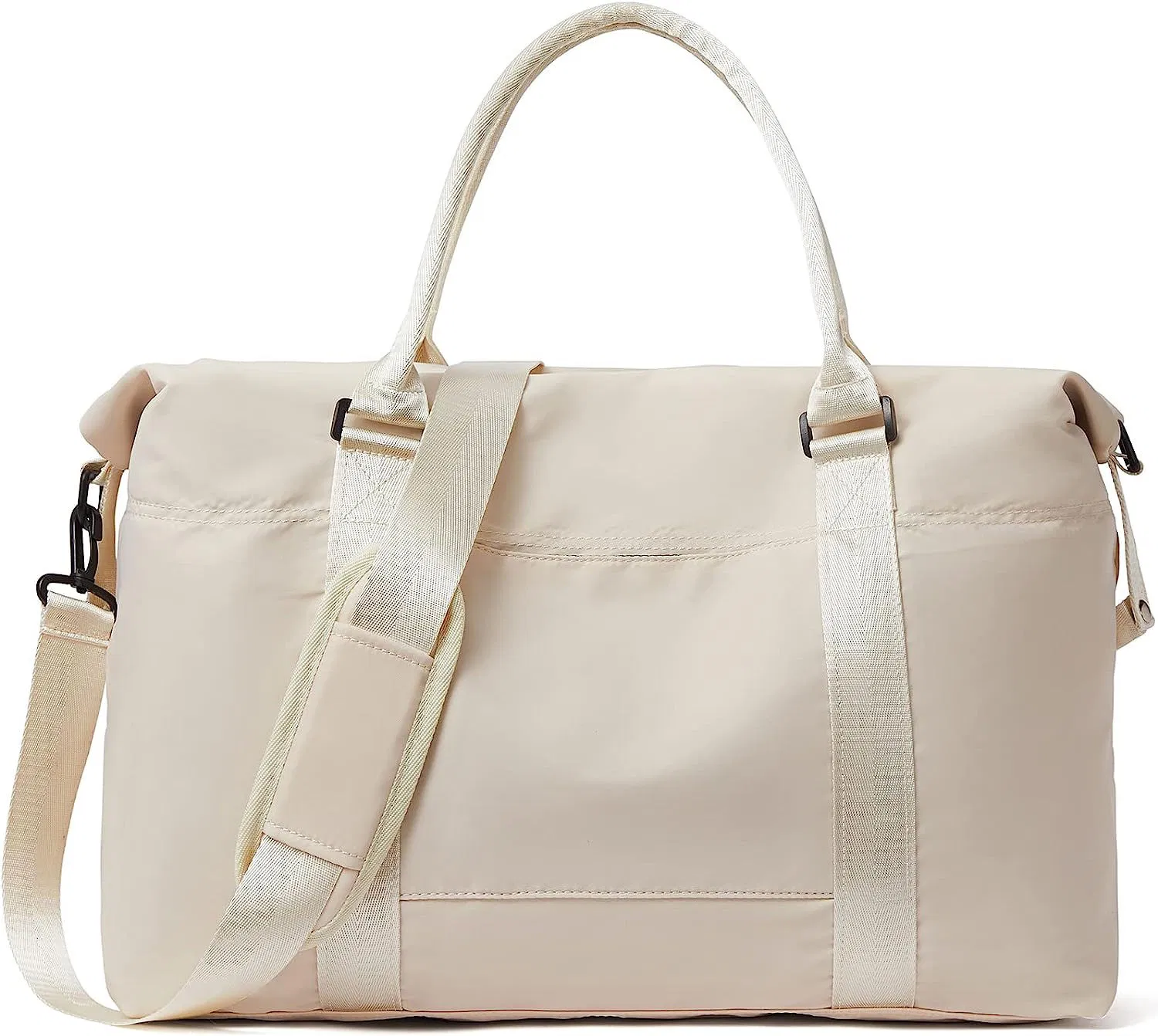 Custom Polyester Weekender Duffel Bag with Trolley Sleeve and Shoulder Strap