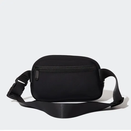 Custom Neoprene Waist Bag with Adjustable Crossbody Strap and Rear Zipper Pocket