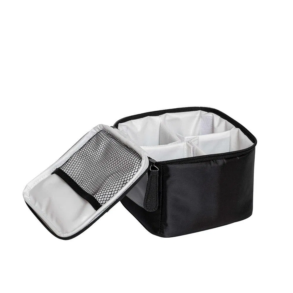 Quilted PU Diaper Tote with Chain Straps and Side Access Pocket