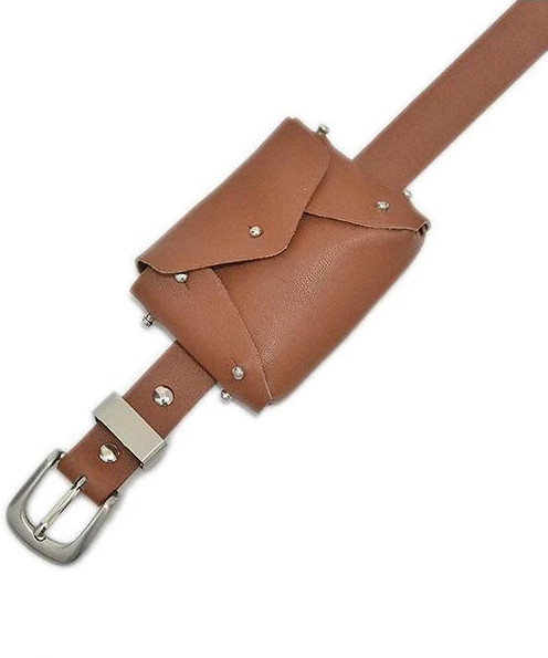 Custom PU Mini Envelope Belt Bag with Adjustable Buckle Strap