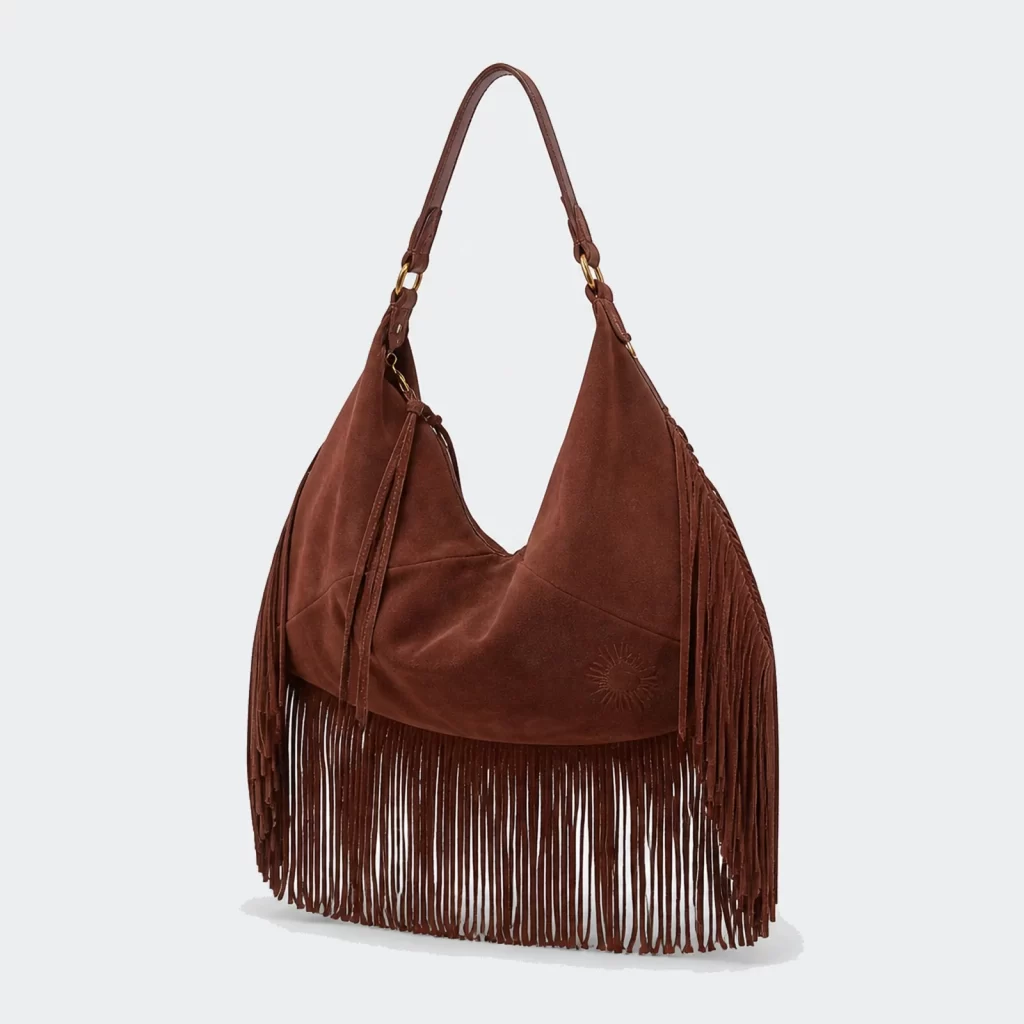 suede leather contour everyday hobo shoulder bag product reference view 1