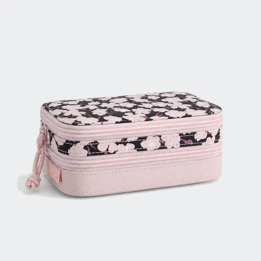 quilted polyester meadow travel jewelry organizer product reference view 1