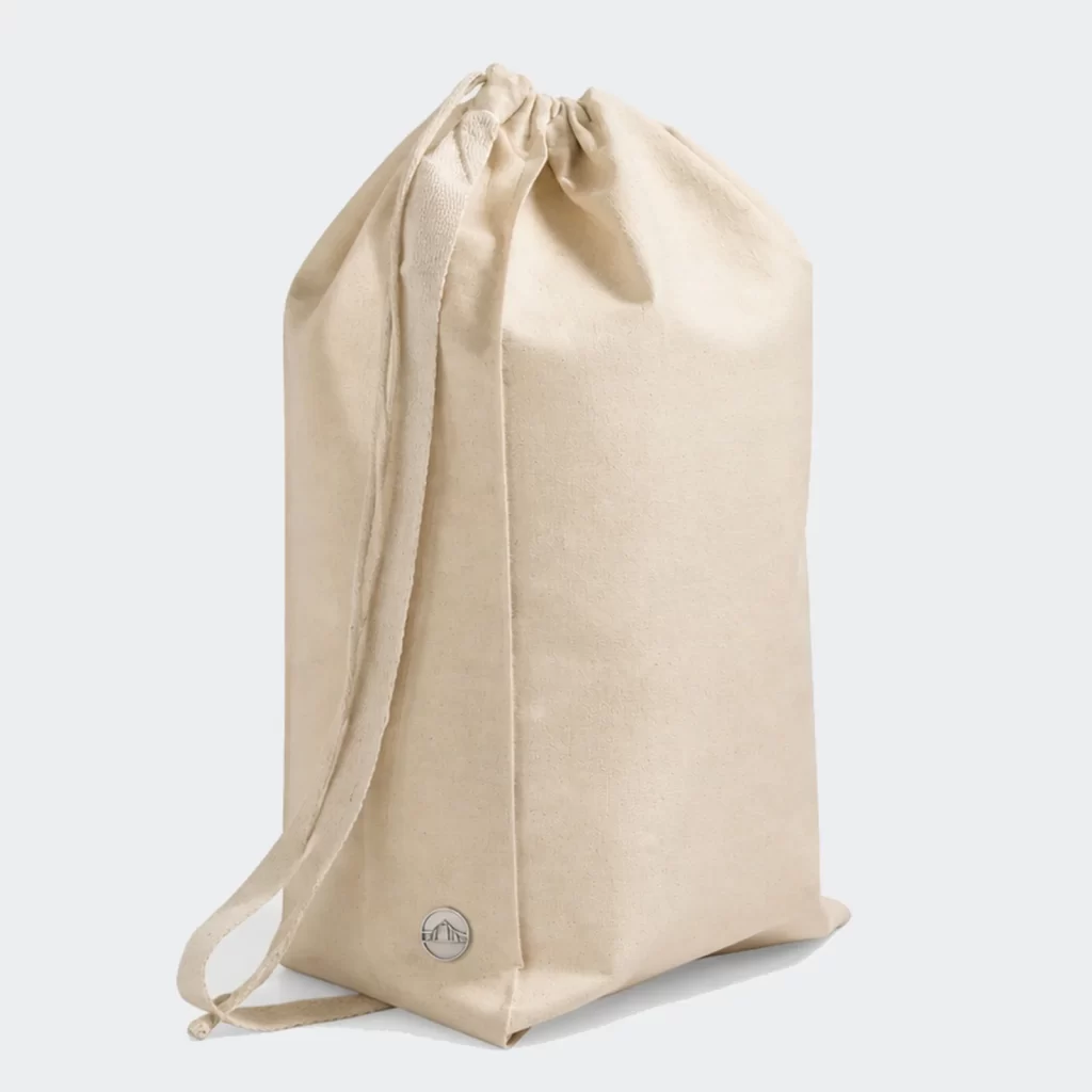cotton canvas ember drawstring laundry bag product reference view 2