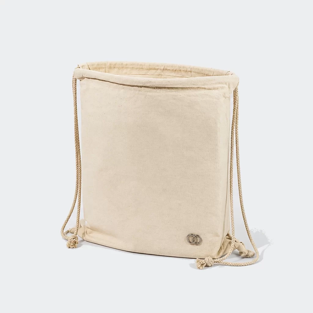 cotton canvas horizon drawstring backpack product reference view 2