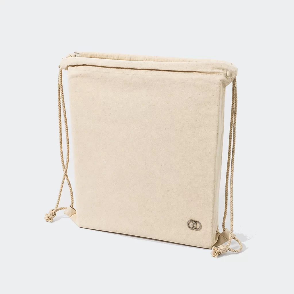 cotton canvas horizon drawstring backpack product reference view 1