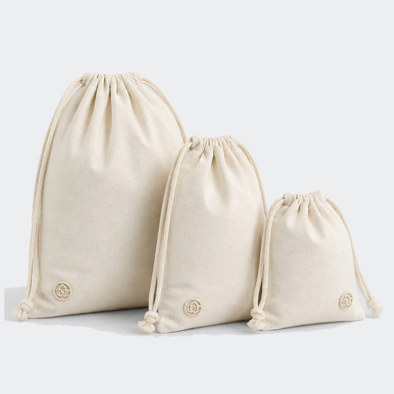 Cotton Canvas Mesa Drawstring Gift Pouch BL-GB-809