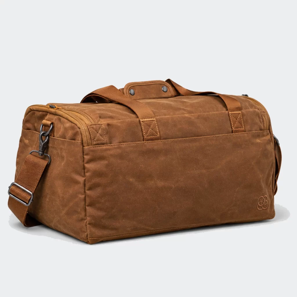 waxed canvas kinetic 35l gym duffel bag product reference view 2