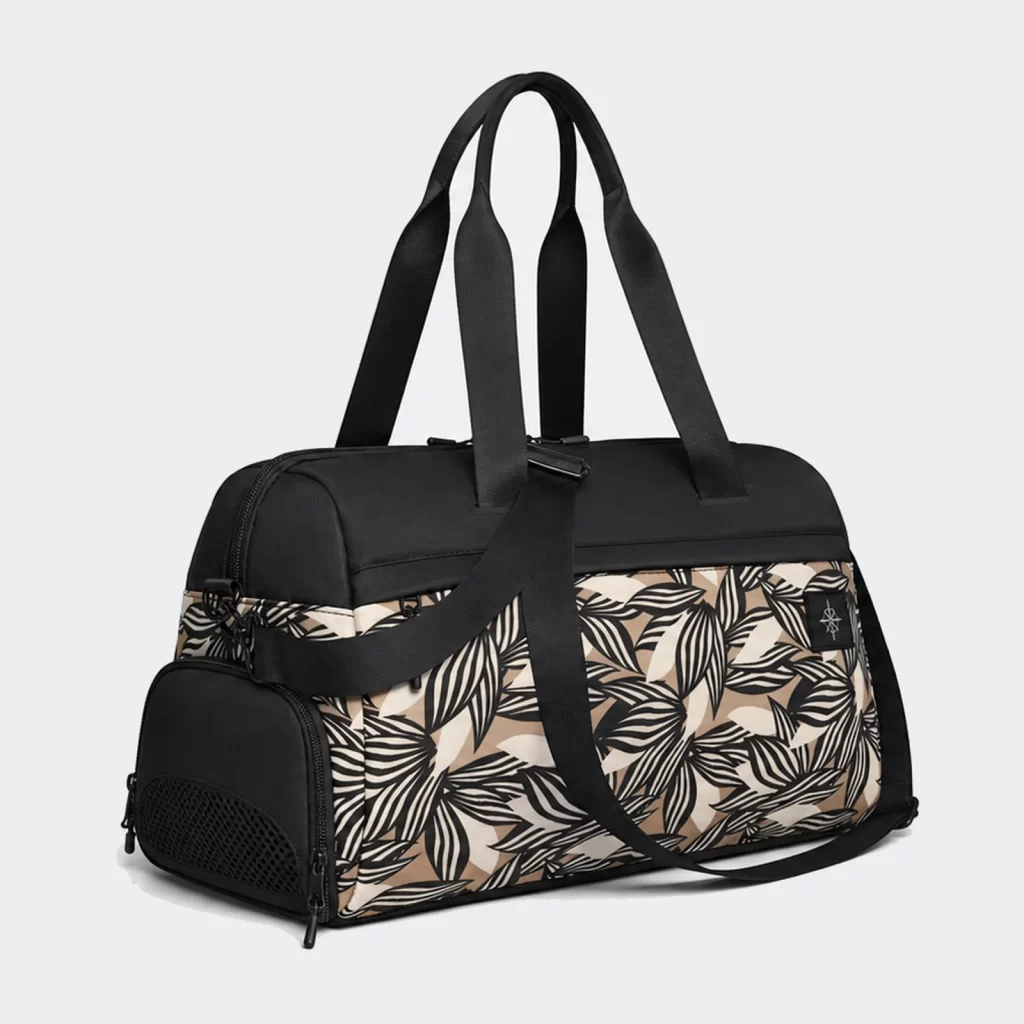 recycled polyester shift shoe-compartment gym duffel bag product reference view 2