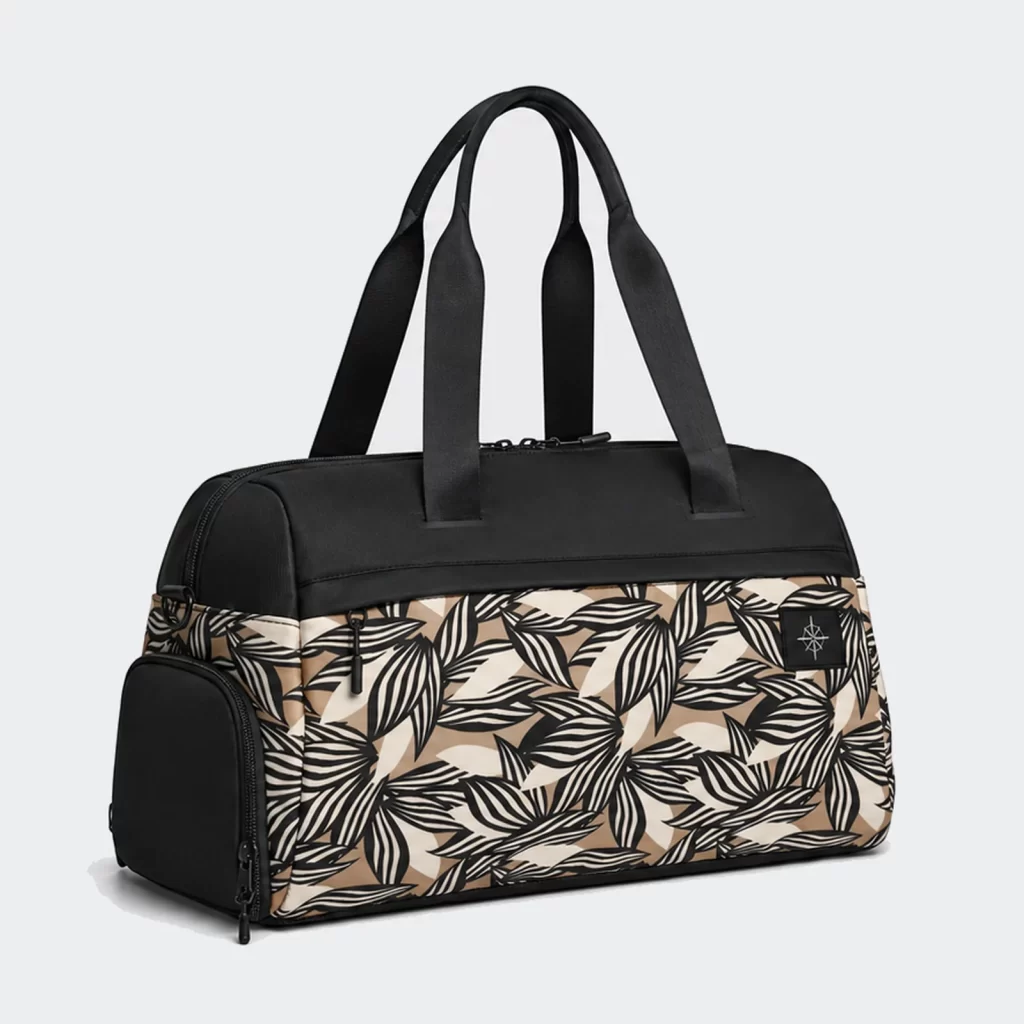 recycled polyester shift shoe-compartment gym duffel bag product reference view 1