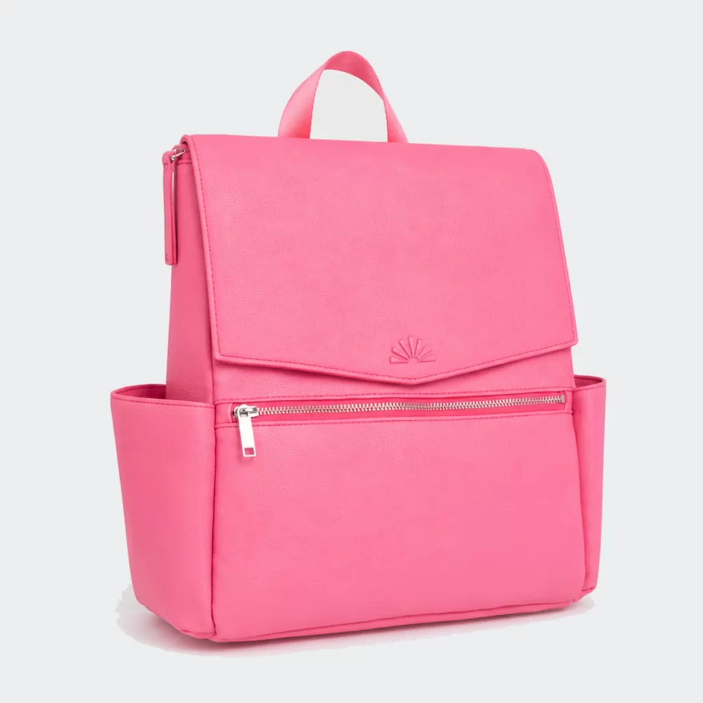 vegan pu leather horizon stroller-ready mommy diaper backpack product reference view 1