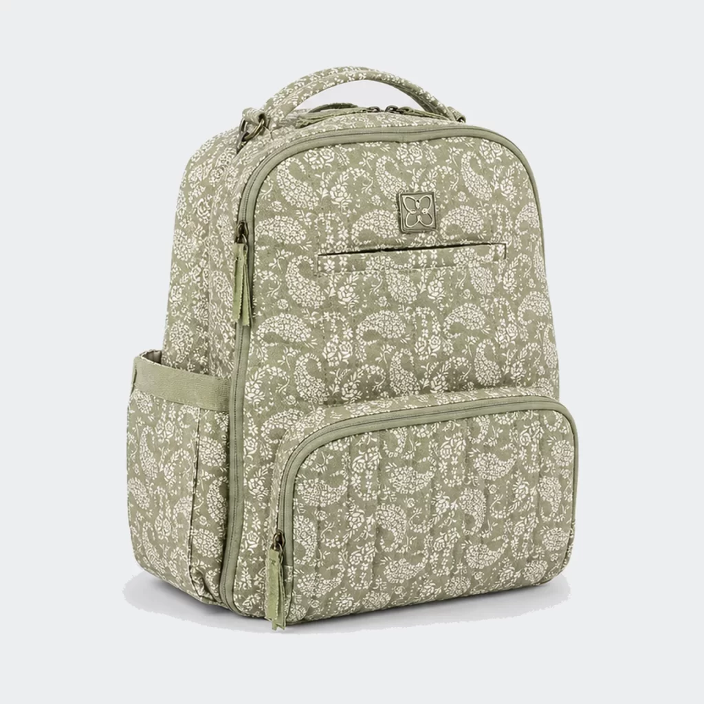 cotton canvas delta stroller-ready mommy diaper backpack product reference view 1