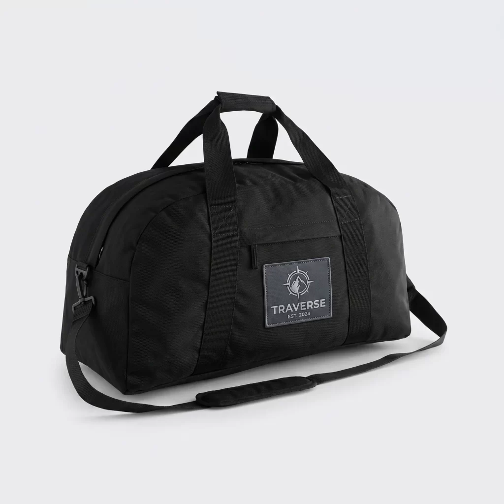 front pocket canvas duffel bag product reference view 1