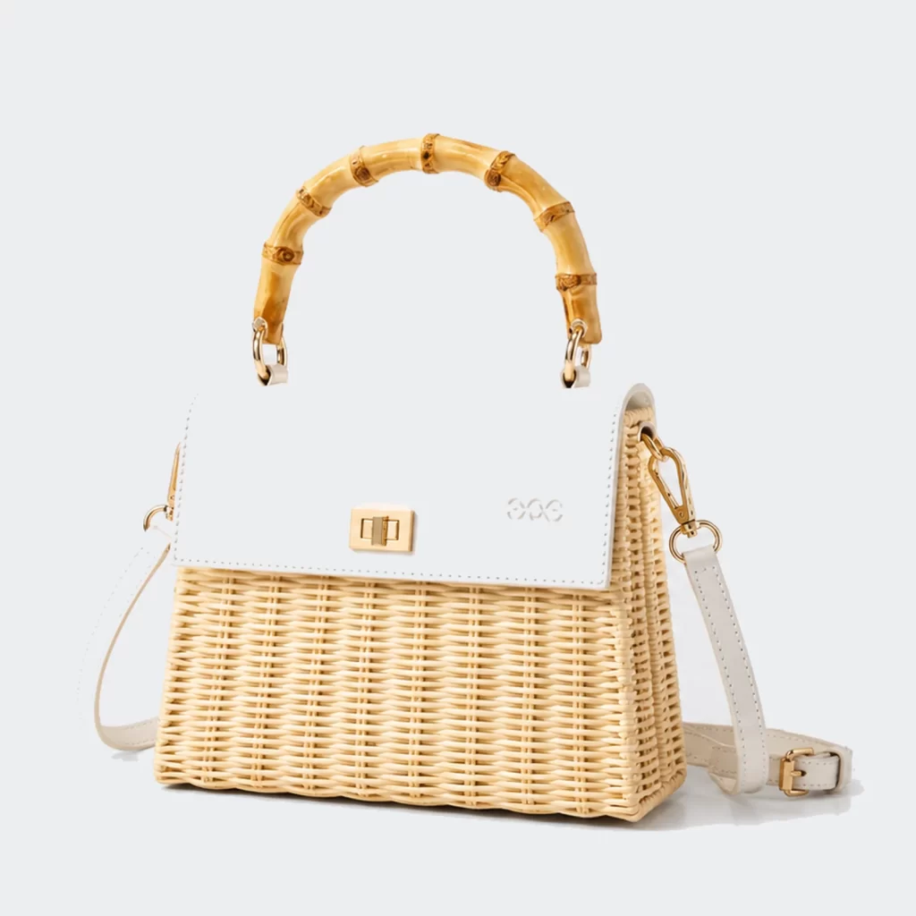 woven wicker cedar crossbody bag product reference view 1