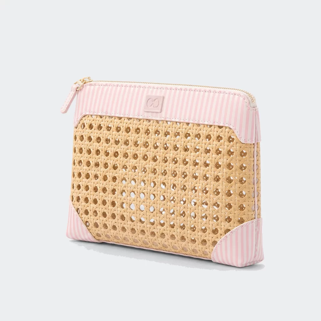 water-resistant coated textile marina zip pouch product reference view 2