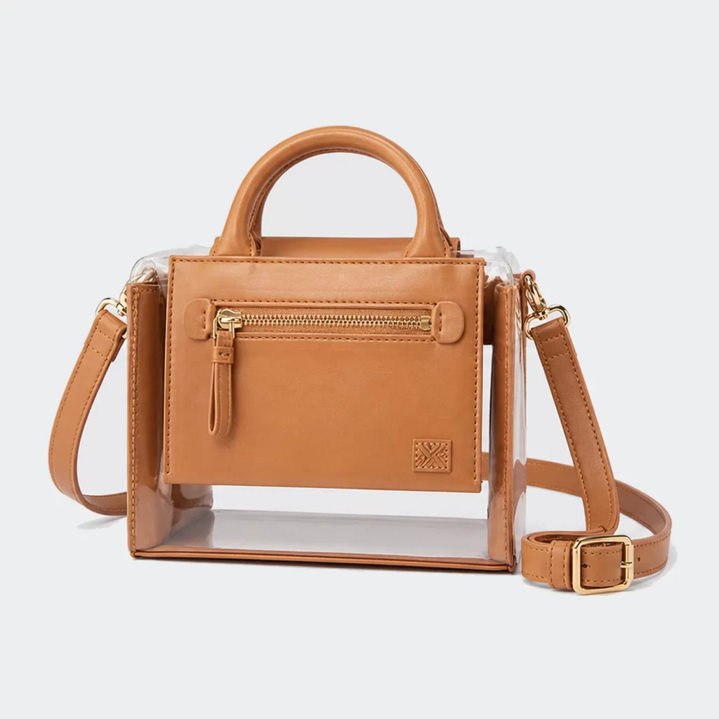 transparent pvc traverse shoulder handbag product reference view 1