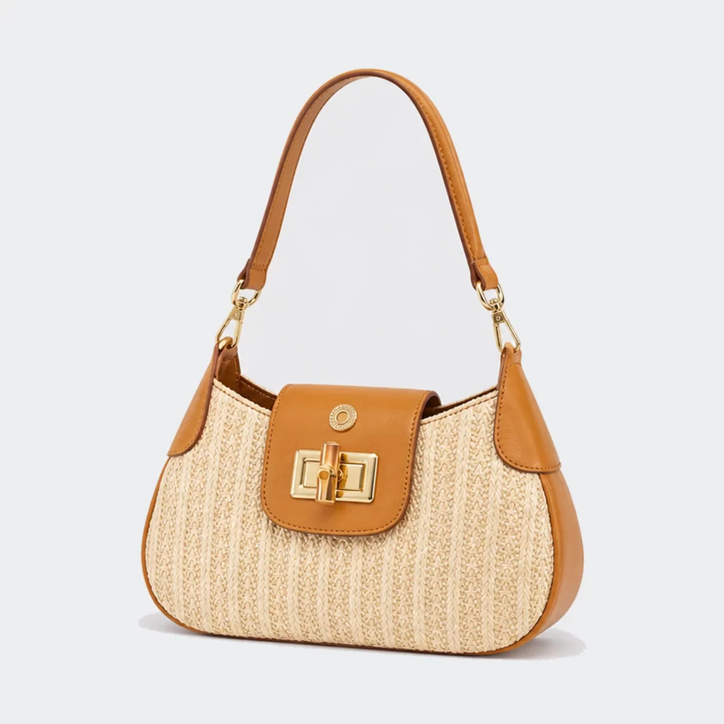 woven raffia seabreeze shoulder handbag product reference view 1
