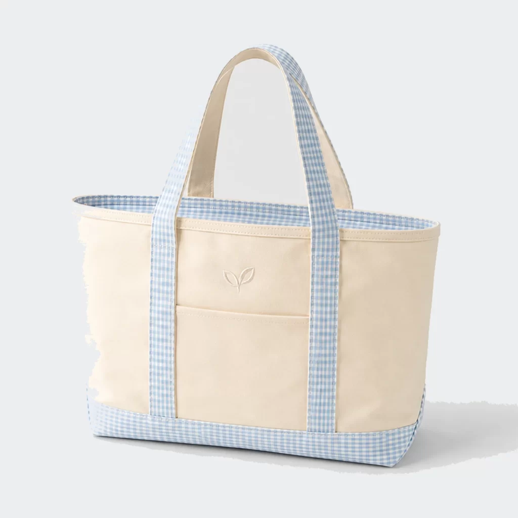 durable textile delta zip-top tote bag product reference view 1