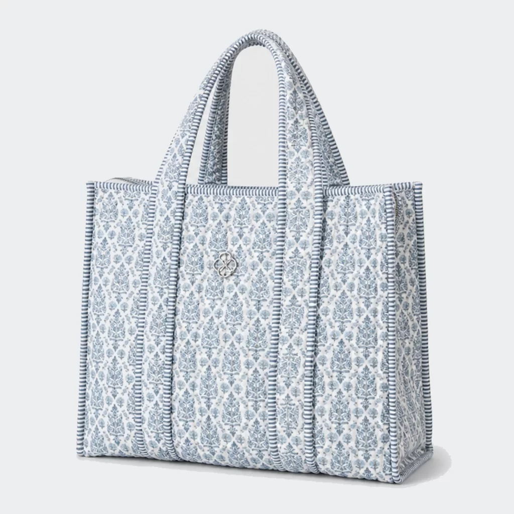 quilted cotton roamer everyday tote bag product reference view 1