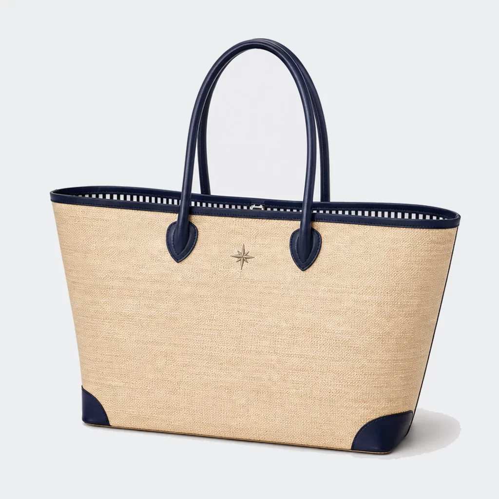 woven raffia pivot beach tote bag product reference view 1