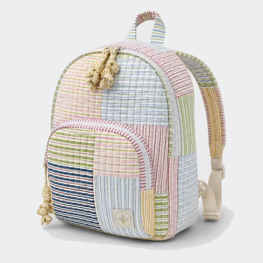 quilted cotton field everyday backpack product reference view 1