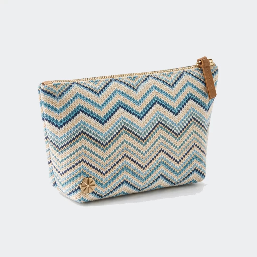 water-resistant coated textile route zip pouch product reference view 2