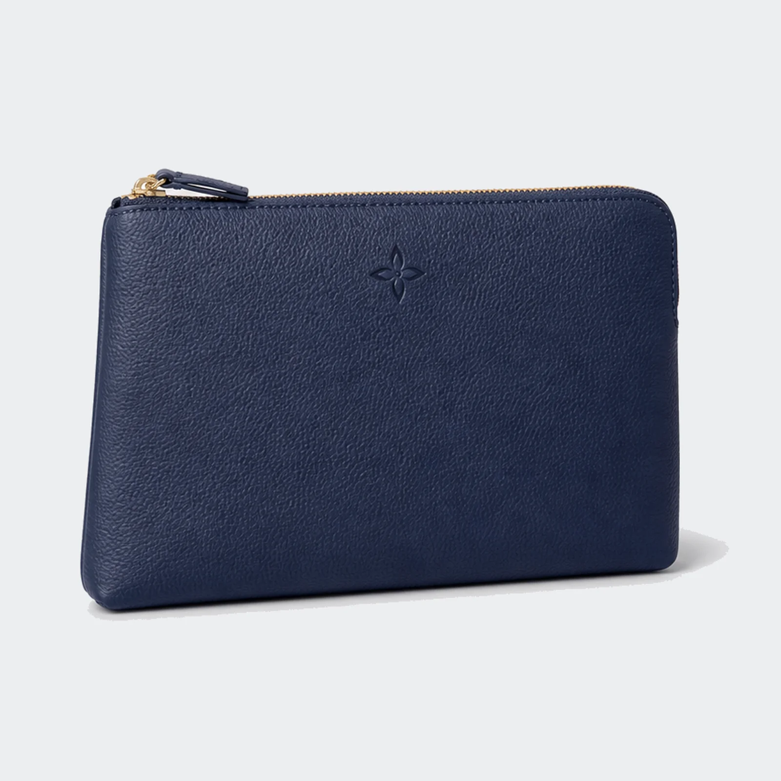 Genuine Leather Arc Zip Pouch BL-CH-658 main Private label clutch and pouch bag for wholesale projects